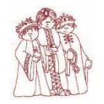 Sweet Jesus Nativity Redwork Machine Embroidery Designs by JuJu
