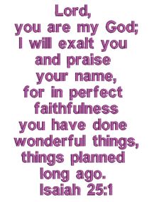 Isaiah 25:1