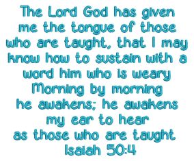 Isaiah 50:4