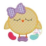 Jelly Bean Chick Applique | Machine Embroidery Designs by JuJu
