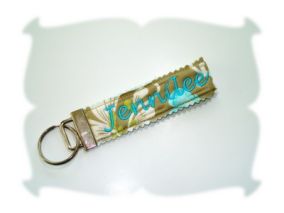 Quilted Key Fobs | Machine Embroidery Designs by JuJu