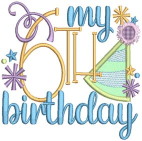 Kids Birthday Milestones Machine Embroidery Designs by JuJu