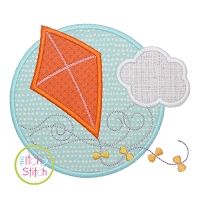 Kite Circle Applique Design | Machine Embroidery Designs by JuJu