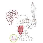 Knight Standing Embroidery | Machine Embroidery Designs by JuJu