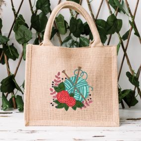 Knitting Word Art 1 | Machine Embroidery Designs by JuJu