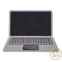 Laptop Applique Design | Machine Embroidery Designs by JuJu