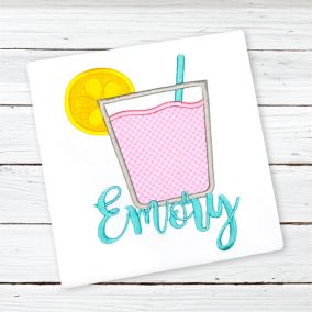 Lemonade Cup | Machine Embroidery Designs by JuJu