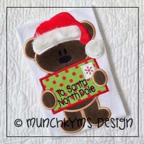 Munchkyms Letter to Santa Applique | Machine Embroidery Designs by JuJu