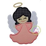 Little Angel Girl Applique | Machine Embroidery Designs by JuJu