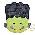 Little Frankie Face Applique | Machine Embroidery Designs by JuJu