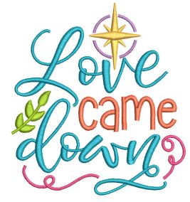Free Love Came Down Machine Embroidery Designs by JuJu