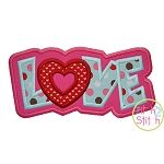 Love Double Applique | Machine Embroidery Designs by JuJu