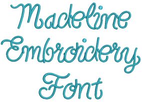 Madeline Embroidery Font | Machine Embroidery Designs by JuJu