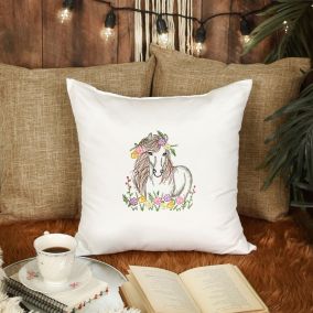 Majestic Horses Antique Sketch | Machine Embroidery Designs by JuJu