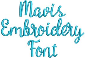Mavis Embroidery Font Machine Embroidery Designs by JuJu