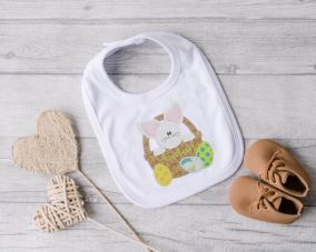 Bunny Basket Eggs Applique | Machine Embroidery Designs by JuJu