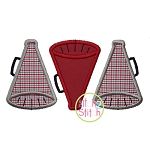 Megaphone Trio Applique | Machine Embroidery Designs by JuJu