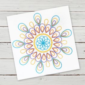 Melissa Mandala | Machine Embroidery Designs by JuJu