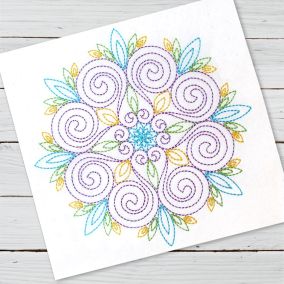 Michelle Mandala | Machine Embroidery Designs by JuJu