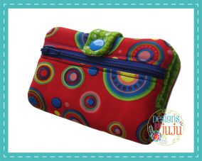 Pocket Wallet | Machine Embroidery Designs by JuJu