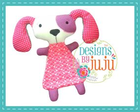 Flatty Doggy | Machine Embroidery Designs by JuJu