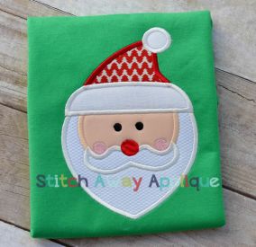Mod Santa | Machine Embroidery Designs by JuJu/ Stitch Away Applique 