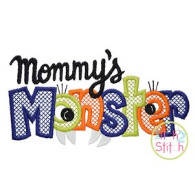 Mommy's Monster Embroidery | Machine Embroidery Designs by JuJu
