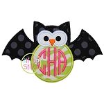 Owl Bat Applique | Machine Embroidery Designs by JuJu