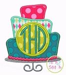 Birthday Cake Monogram | Machine Embroidery Designs by JuJu