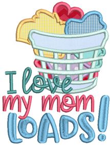 Mother's Day Word Art 2 Machine Embroidery Designs by JuJu