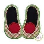 Mrs Claus Slippers Applique | Machine Embroidery Designs by JuJu
