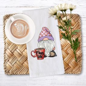 Coffee Gnome Mug Life | Machine Embroidery Designs by JuJu