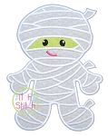 Mummy Applique | Machine Embroidery Designs by JuJu