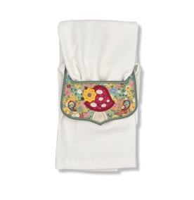 ITH Mushroom Wrap Around Towel Topper | Machine Embroidery Designs by JuJu
