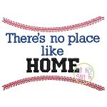 There's No Place Like HOME baseball Embroidery Only | Machine Embroidery Designs by JuJu
