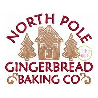 North Pole Gingerbread Baking Co Embroidery | Machine Embroidery Designs by JuJu