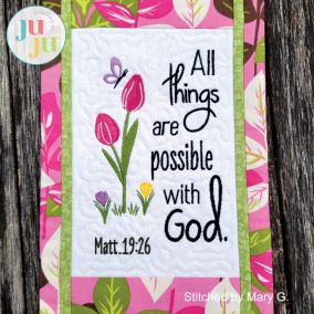 All Things Mini Quilt by Oma's Place | Machine Embroidery Designs by JuJu