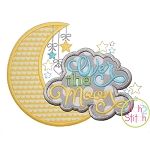Over the Moon Applique | Machine Embroidery Designs by JuJu