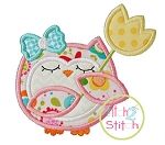 Owl Tulip Applique | Machine Embroidery Designs by JuJu