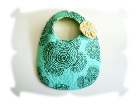Quilted Baby Bibs For Large Hoops | Machine Embroidery Designs by JuJu