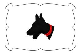 Doberman Applique | Machine Embroidery Designs by JuJu