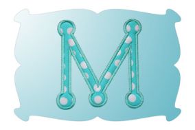 Lots Of Dots Applique Font | Machine Embroidery Designs by JuJu