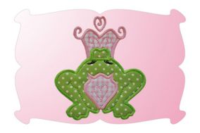Princess Frog Applique | Machine Embroidery Designs by JuJu