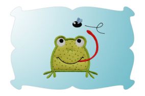Frog Applique | Machine Embroidery Designs by JuJu