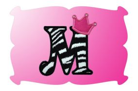 Princess Crown Applique Font | Machine Embroidery Designs by JuJu