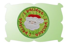 I Believe In Santa Applique | Machine Embroidery Designs by JuJu