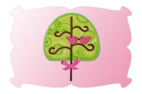 Lovebird Tree Applique | Machine Embroidery Designs by JuJu