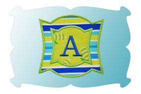 Font Frame 2 Applique | Machine Embroidery Designs by JuJu