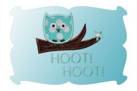 Owl In Tree Applique | Machine Embroidery Designs by JuJu