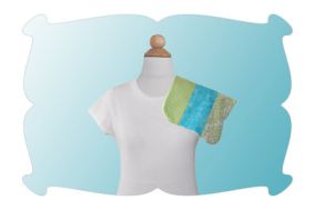 Pieced Burp Cloth | Machine Embroidery Designs by JuJu